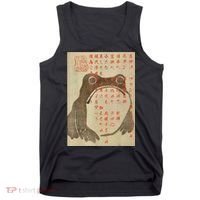 Japanese Frog Art Ukiyoe Print Tank Top thumb 0