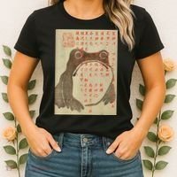 Japanese Frog Art Ukiyoe Print Women's T-Shirt thumb 2