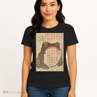 Japanese Frog Art Ukiyoe Print Women's T-Shirt thumb 4