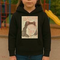 Japanese Frog Art Ukiyoe Print Kids Hoodie thumb 3