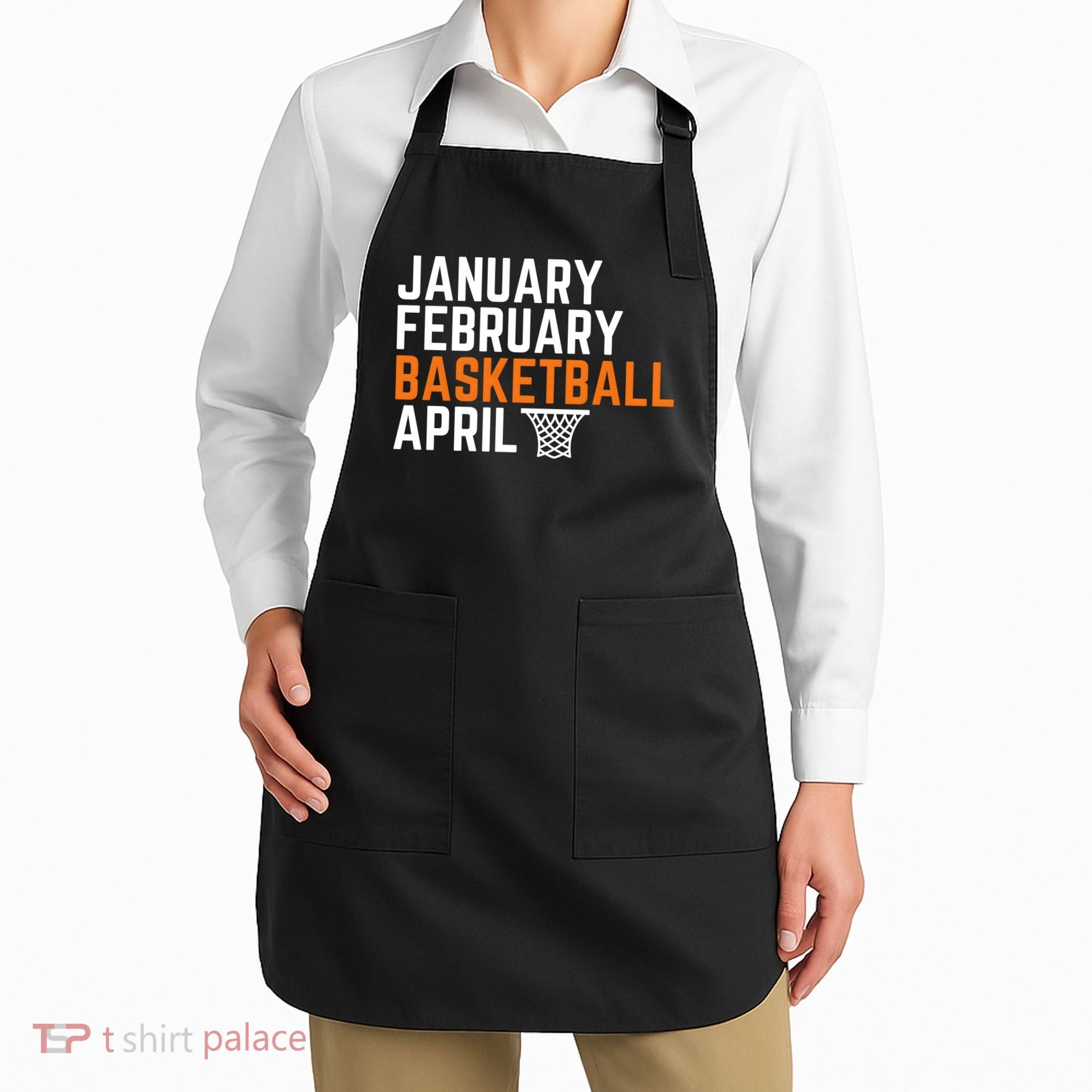 January February Basketball April Madness College Apron