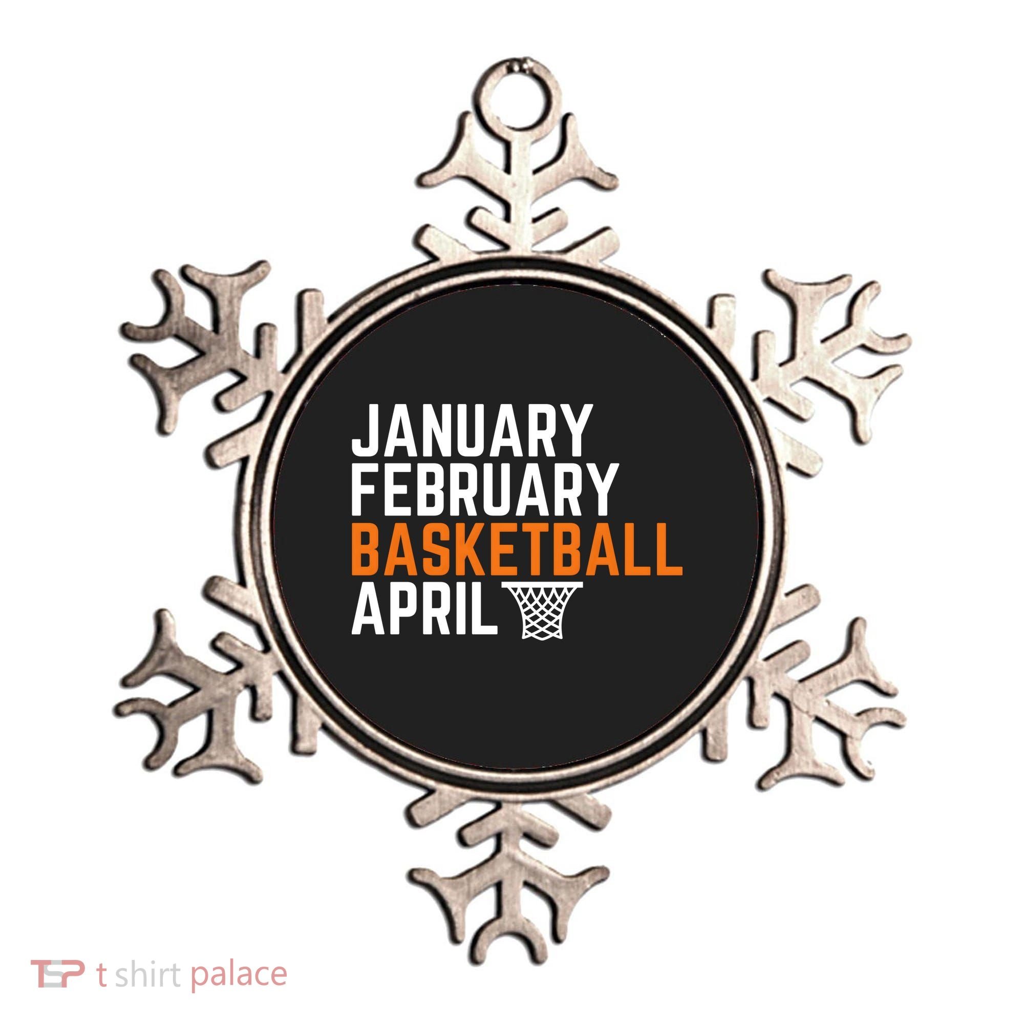 January February Basketball April Madness College Ornament
