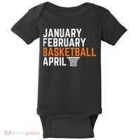 January February Basketball April Madness College Baby Bodysuit thumb 0