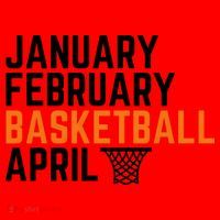 January February Basketball April Madness College Santa Hat thumb 1