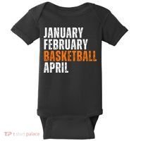 January February Basketball April Madness College Baby Bodysuit thumb 0