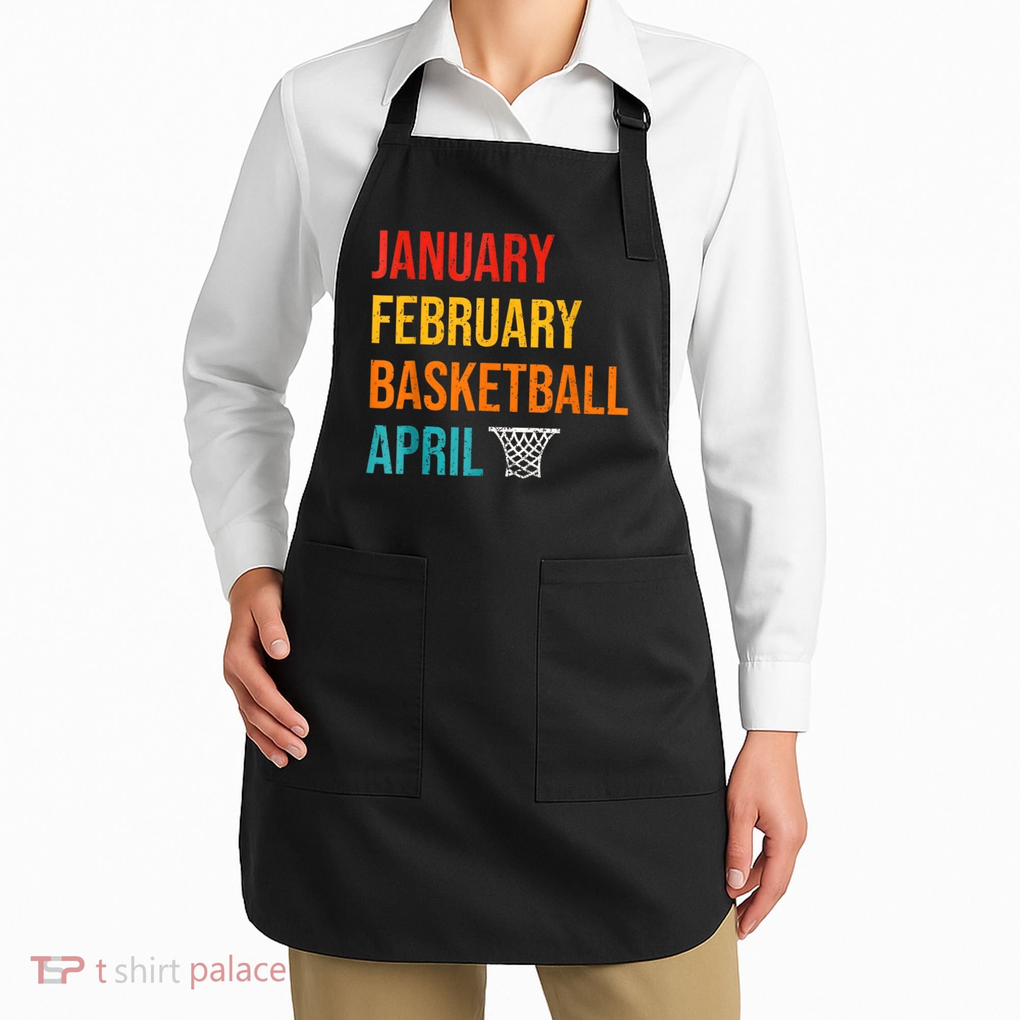 January February Basketball April Madness College Apron