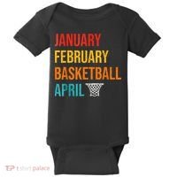 January February Basketball April Madness College Baby Bodysuit thumb 0