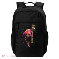 Jester Flamingo & Beads Mardi Gras Fat Tuesday Parade Backpack thumb 0