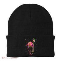 Jester Flamingo & Beads Mardi Gras Fat Tuesday Parade Beanie thumb 0
