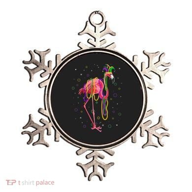 Jester Flamingo & Beads Mardi Gras Fat Tuesday Parade Ornament