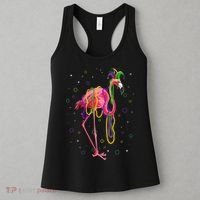 Jester Flamingo & Beads Mardi Gras Fat Tuesday Parade Women's Tank Top thumb 3