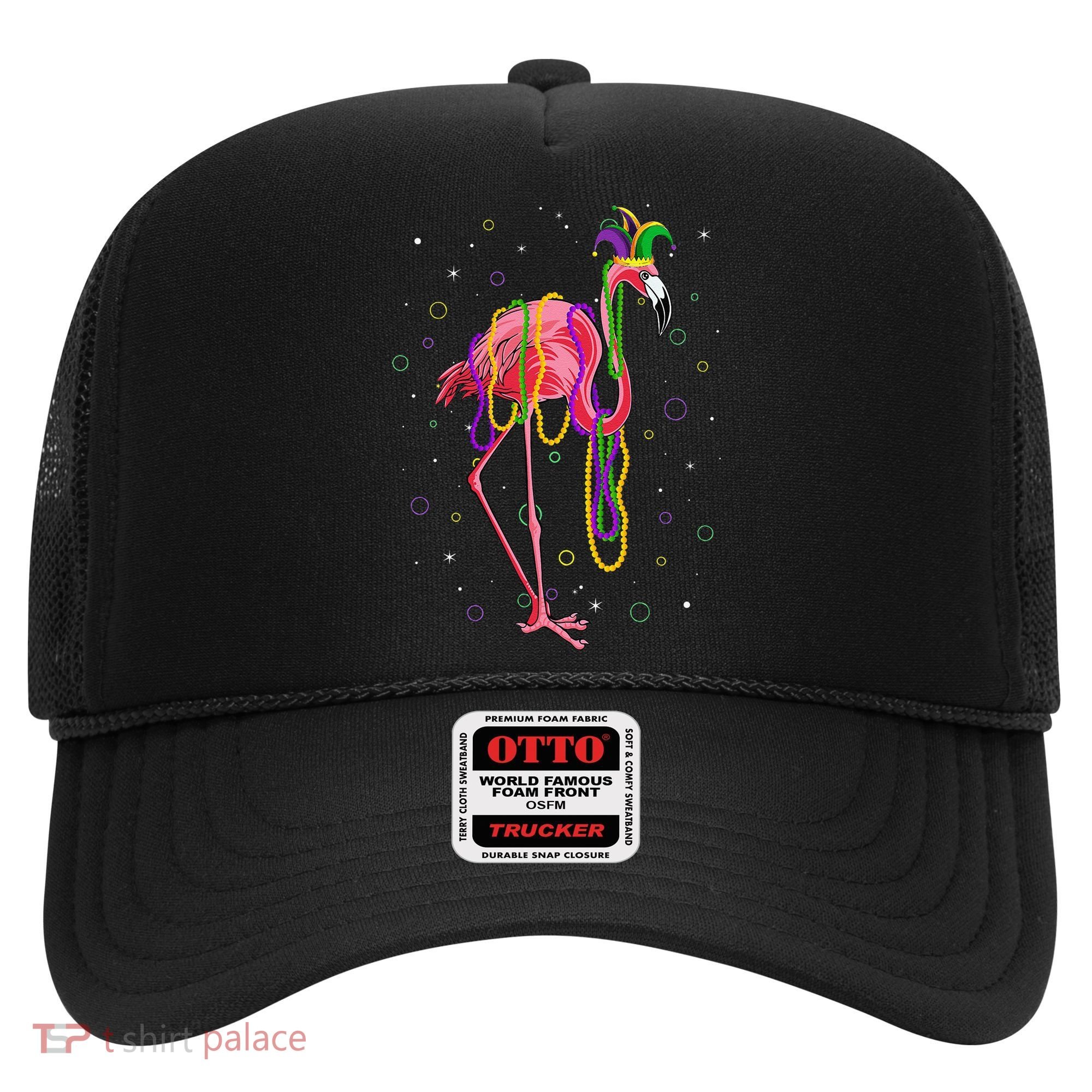 Jester Flamingo & Beads Mardi Gras Fat Tuesday Parade Hat