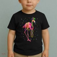Jester Flamingo & Beads Mardi Gras Fat Tuesday Parade Toddler T-Shirt thumb 2