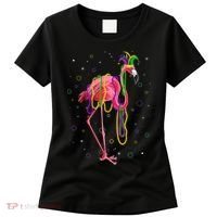 Jester Flamingo & Beads Mardi Gras Fat Tuesday Parade Women's T-Shirt thumb 0