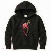 Jester Flamingo & Beads Mardi Gras Fat Tuesday Parade Kids Hoodie thumb 0
