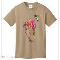 Jester Flamingo & Beads Mardi Gras Fat Tuesday Parade Kids T-Shirt thumb 0