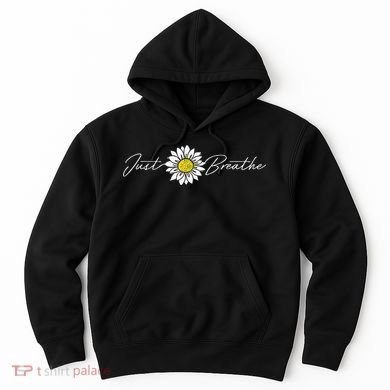 Just Flower Breathe Meditation Hoodie