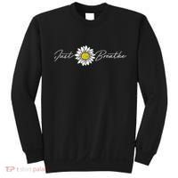 Just Flower Breathe Meditation Sweatshirt thumb 0