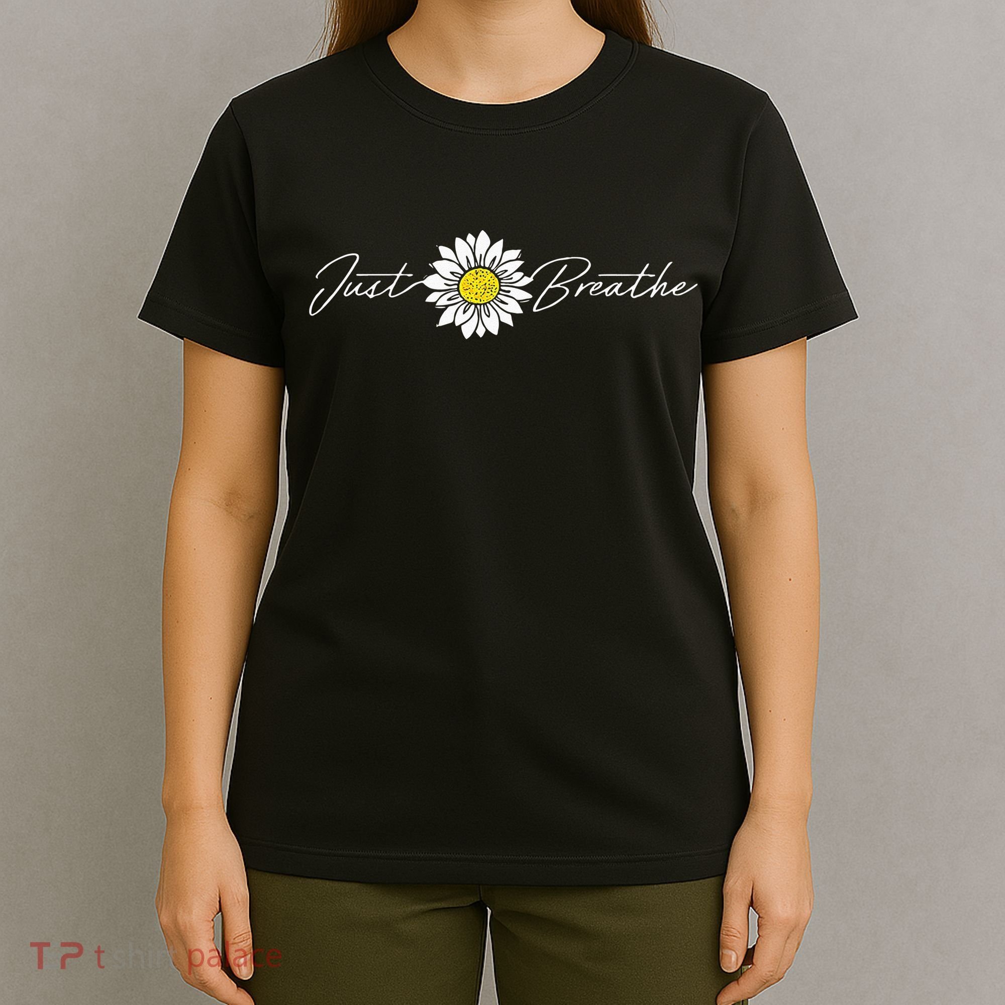Just Flower Breathe Meditation T-Shirt