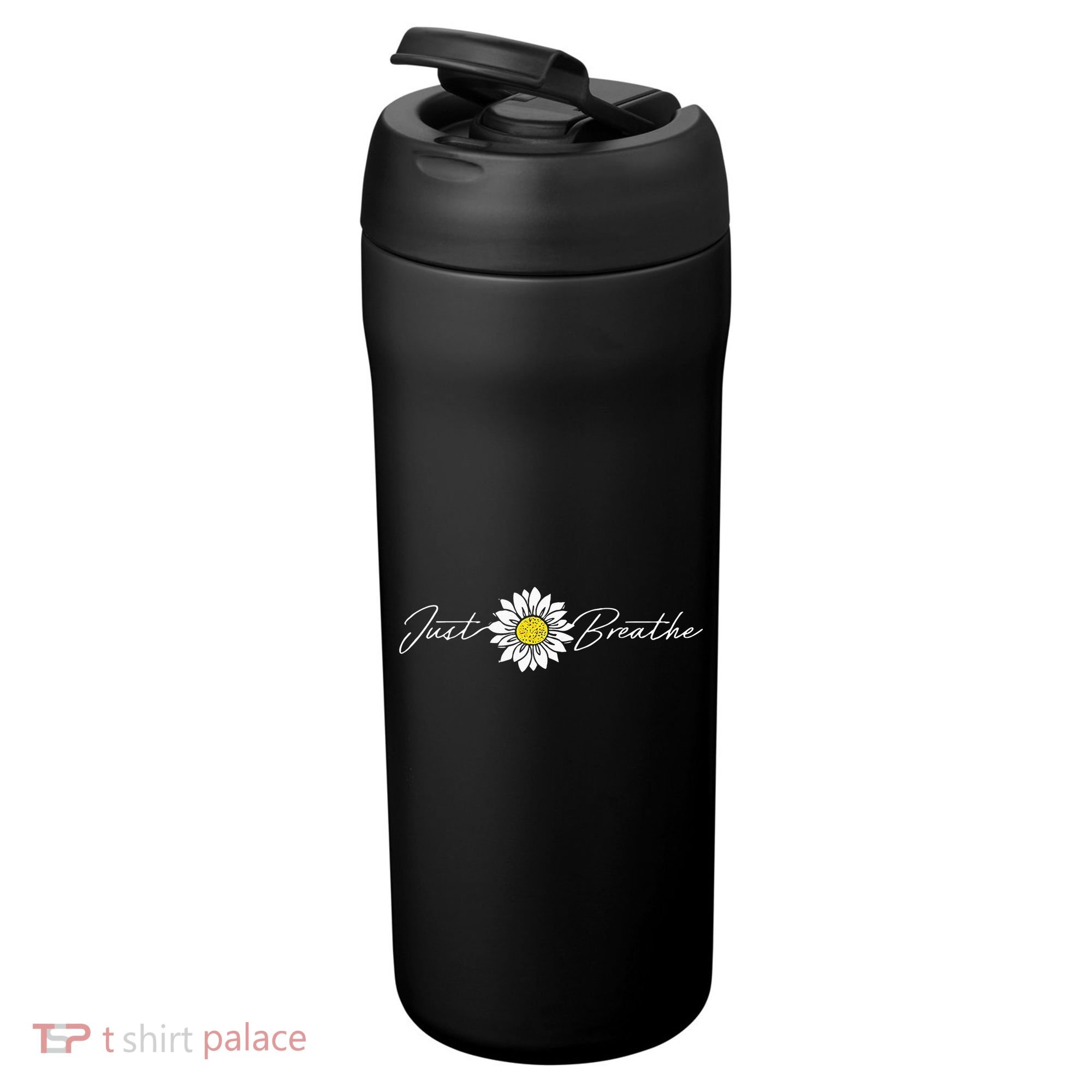 Just Flower Breathe Meditation 24oz Duet Stainless Steel Tumbler