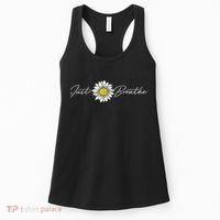 Just Flower Breathe Meditation Women's Tank Top thumb 0