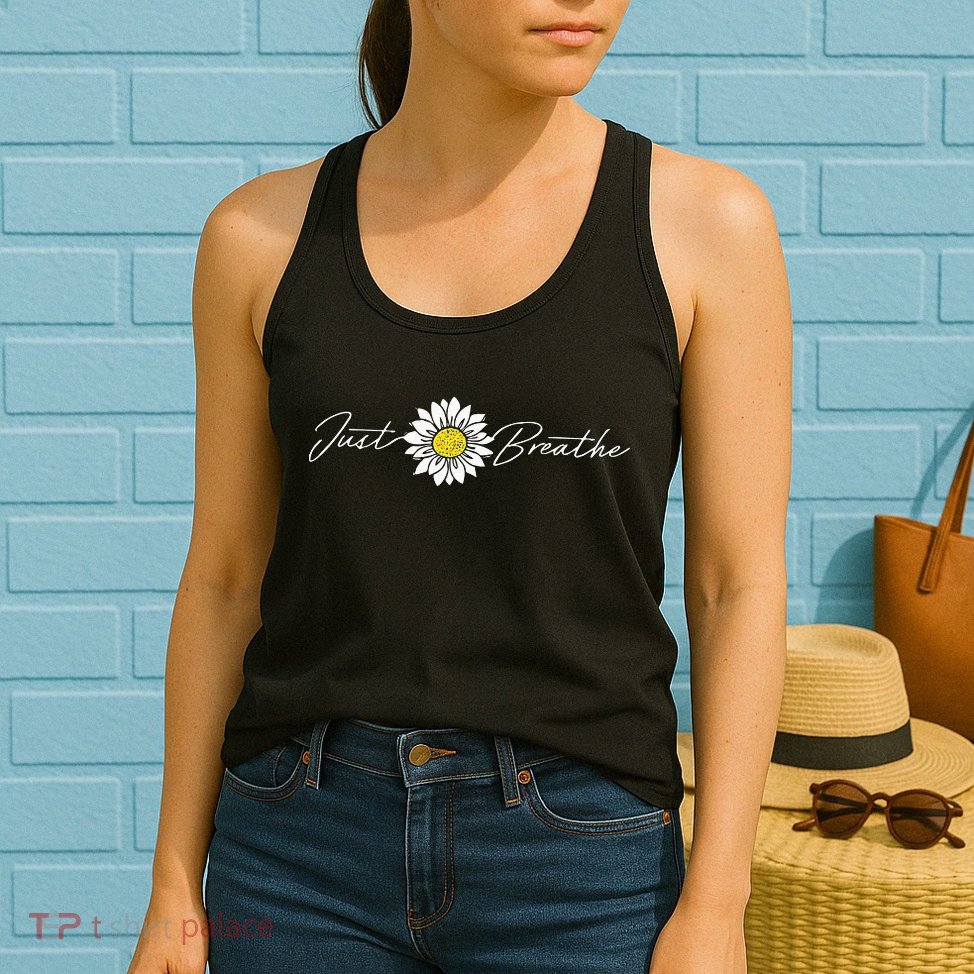 Just Flower Breathe Meditation Women's Tank Top