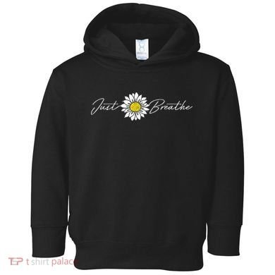Just Flower Breathe Meditation Toddler Hoodie