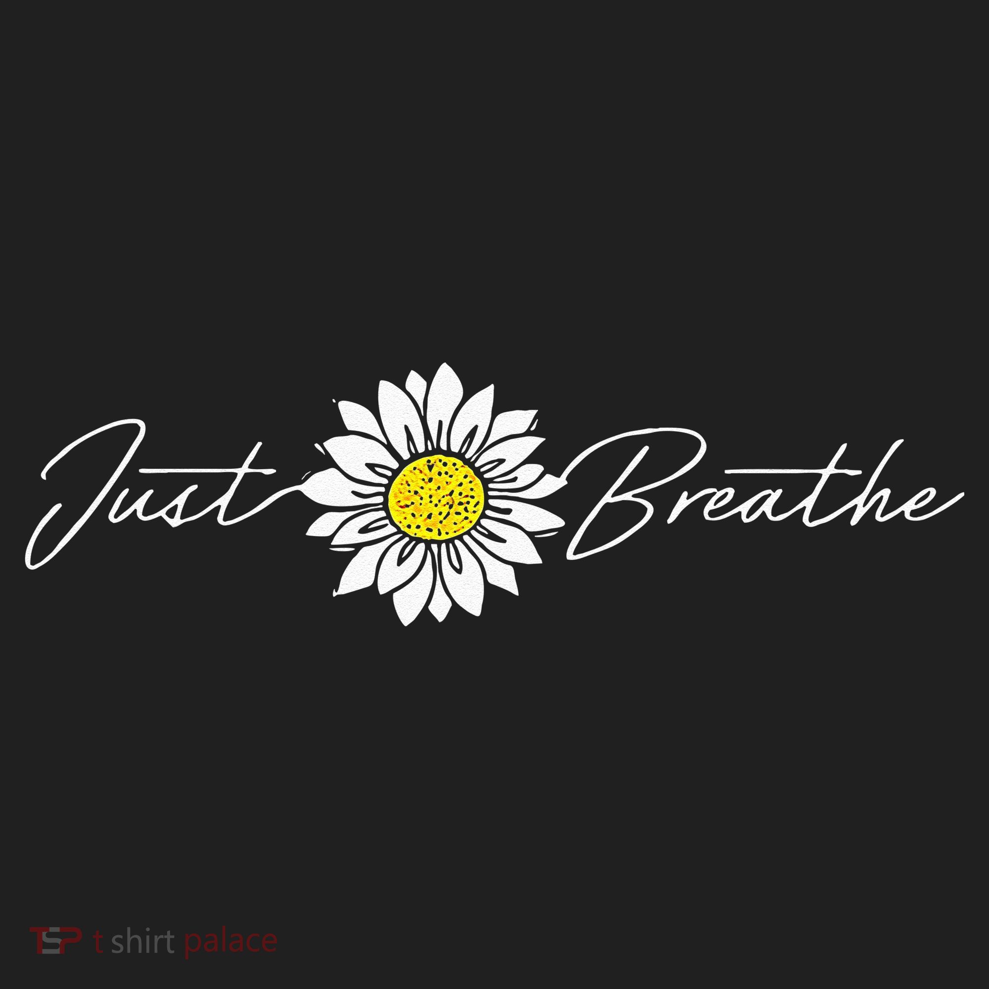 Just Flower Breathe Meditation Golf Towel
