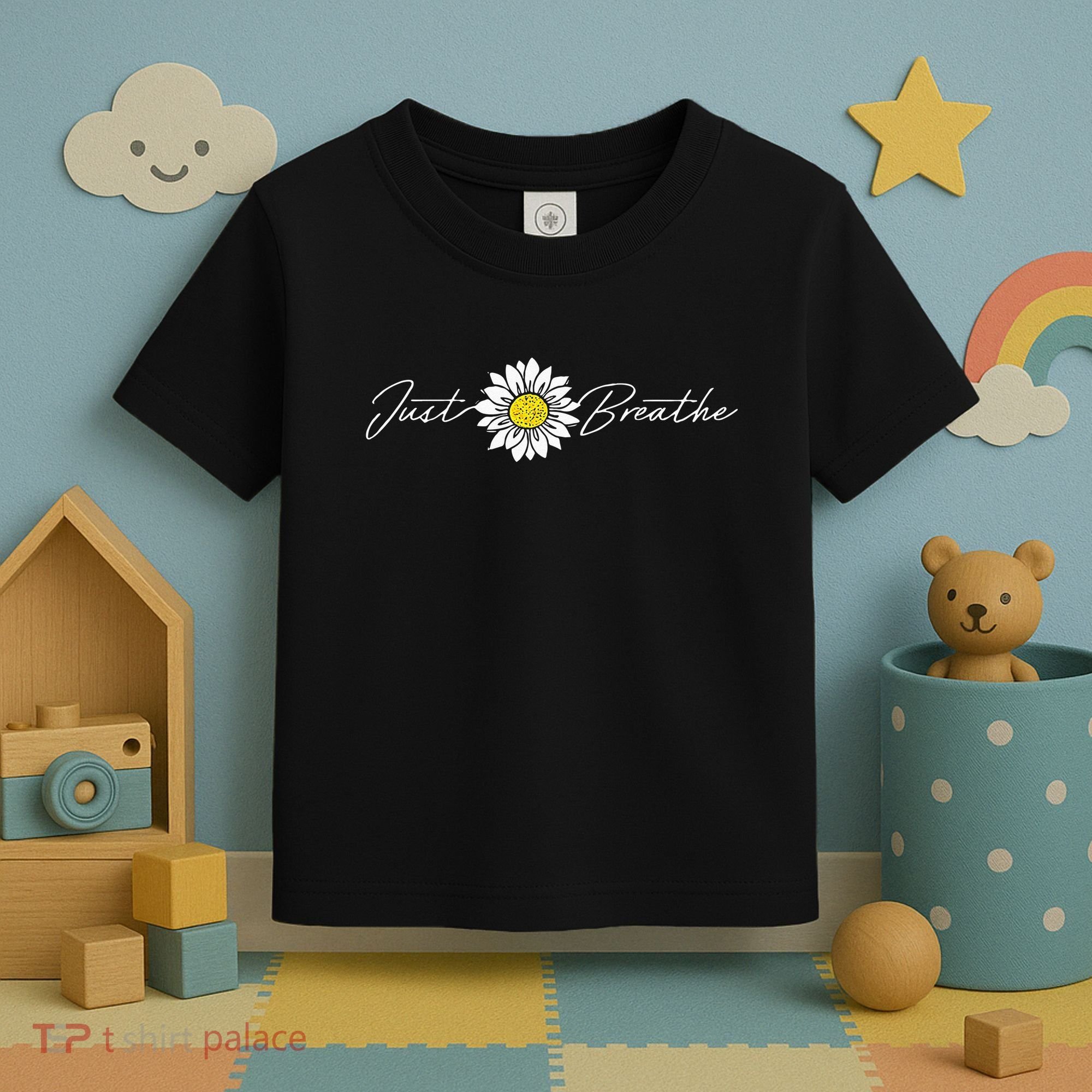Just Flower Breathe Meditation Toddler T-Shirt