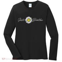 Just Flower Breathe Meditation Women's Long Sleeve Shirt thumb 0