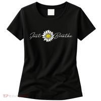 Just Flower Breathe Meditation Women's T-Shirt thumb 0