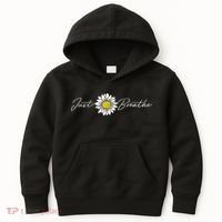 Just Flower Breathe Meditation Kids Hoodie thumb 0
