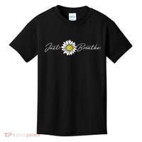 Just Flower Breathe Meditation Kids T-Shirt thumb 0