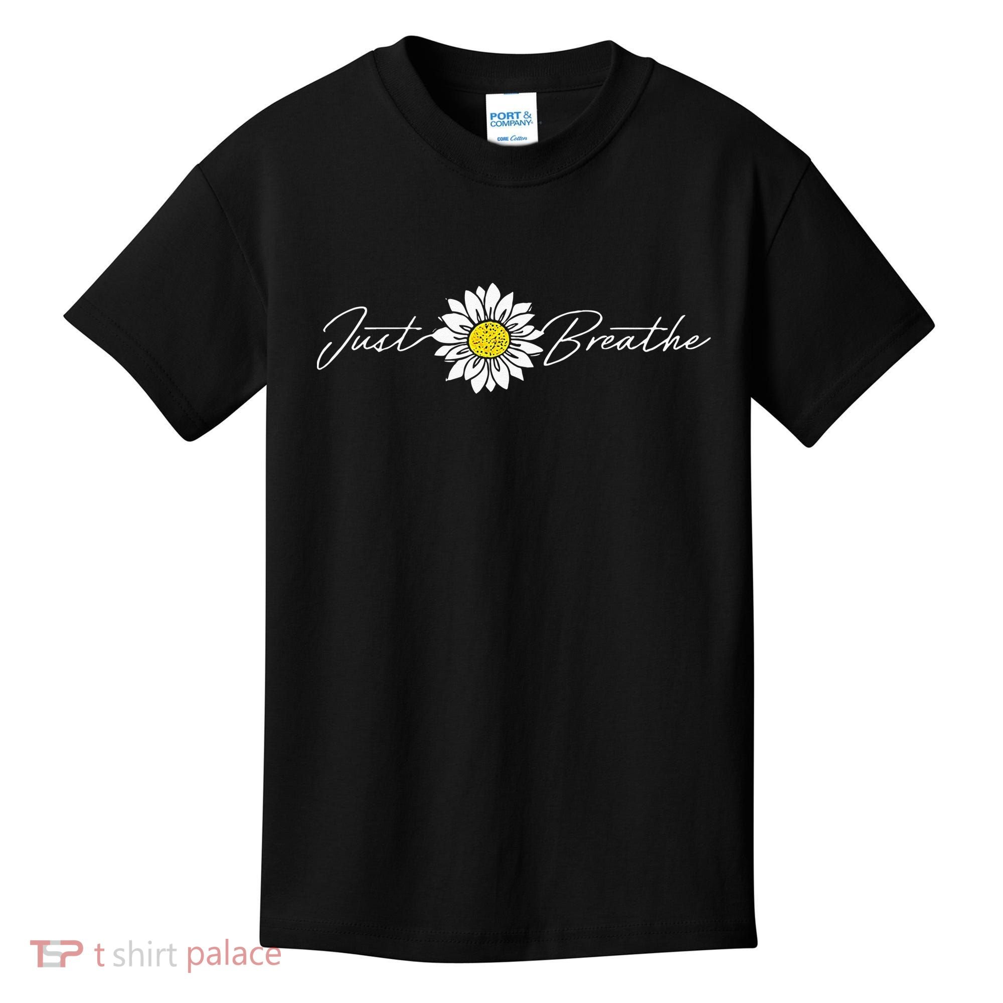 Just Flower Breathe Meditation Kids T-Shirt
