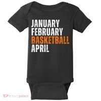 January February Basketball April Madness Baby Bodysuit thumb 0