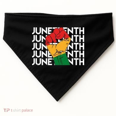Juneteenth Fist Black Pride USA-Made Doggie Bandana