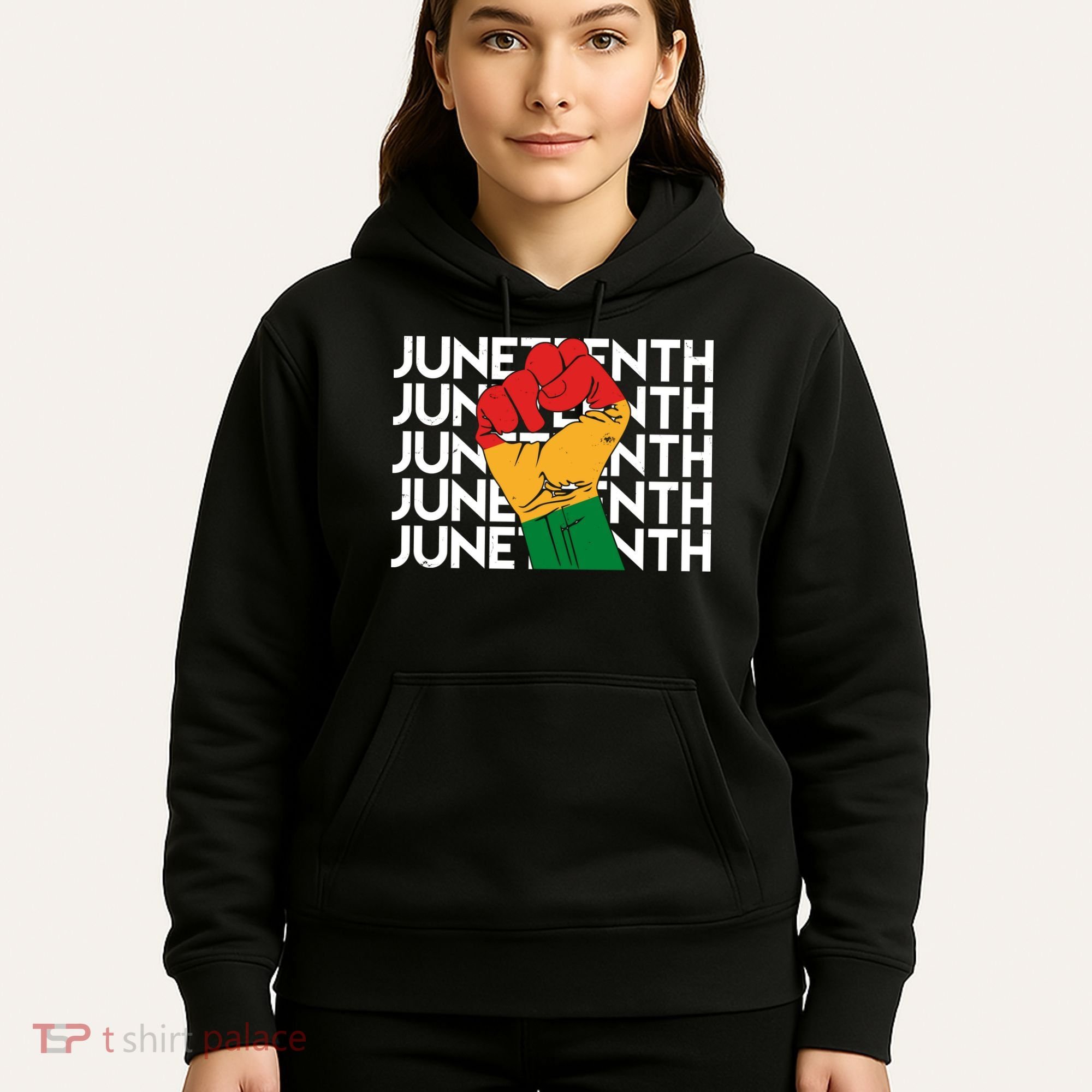 Juneteenth Fist Black Pride Hoodie