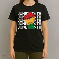 Juneteenth Fist Black Pride T-Shirt thumb 4
