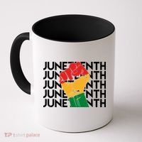 Juneteenth Fist Black Pride Coffee Mug thumb 0