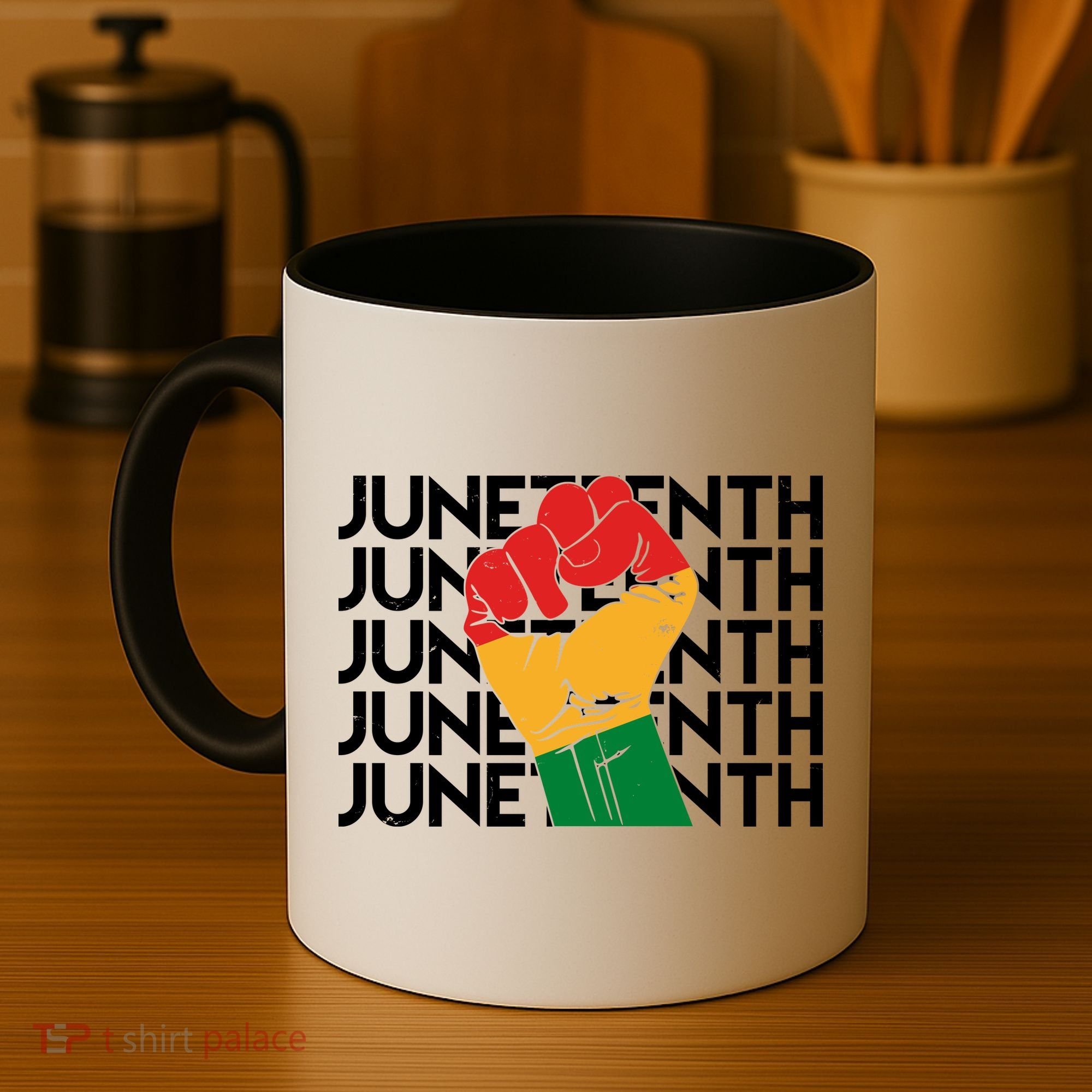 Juneteenth Fist Black Pride Coffee Mug