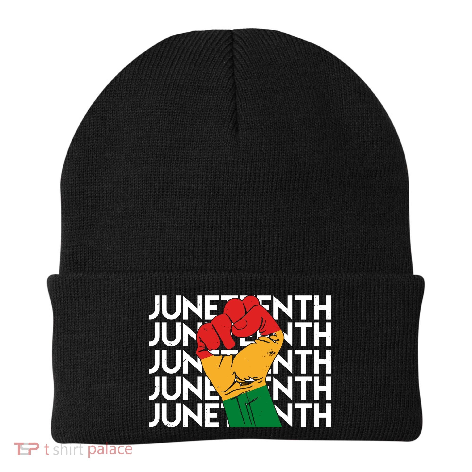 Juneteenth Fist Black Pride Beanie