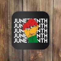 Juneteenth Fist Black Pride Coaster thumb 0