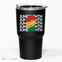 Juneteenth Fist Black Pride Tumbler thumb 0
