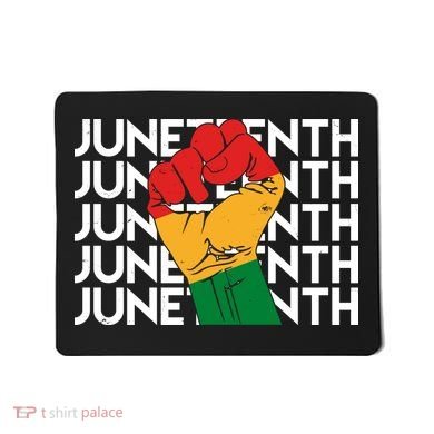 Juneteenth Fist Black Pride Mousepad