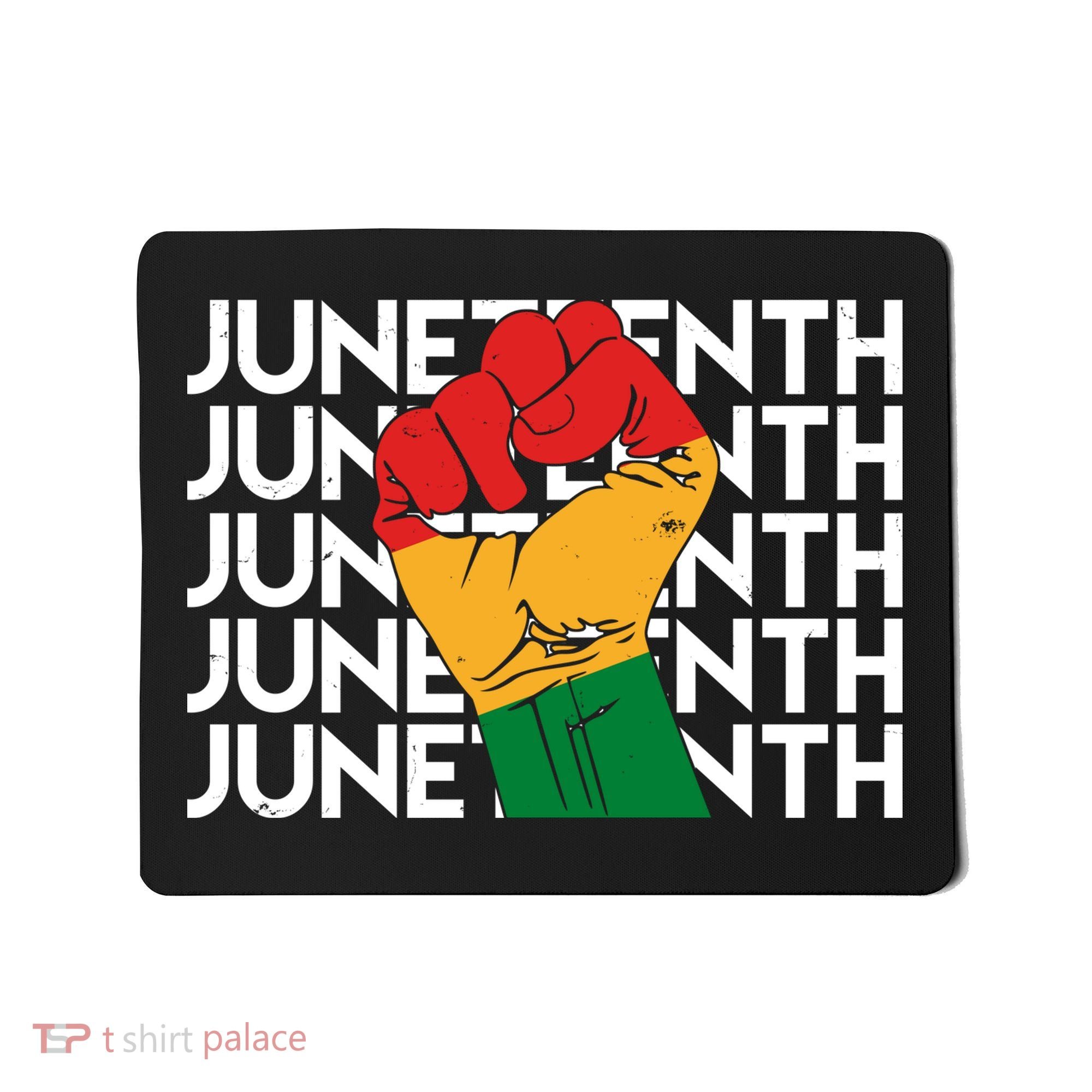 Juneteenth Fist Black Pride Mousepad