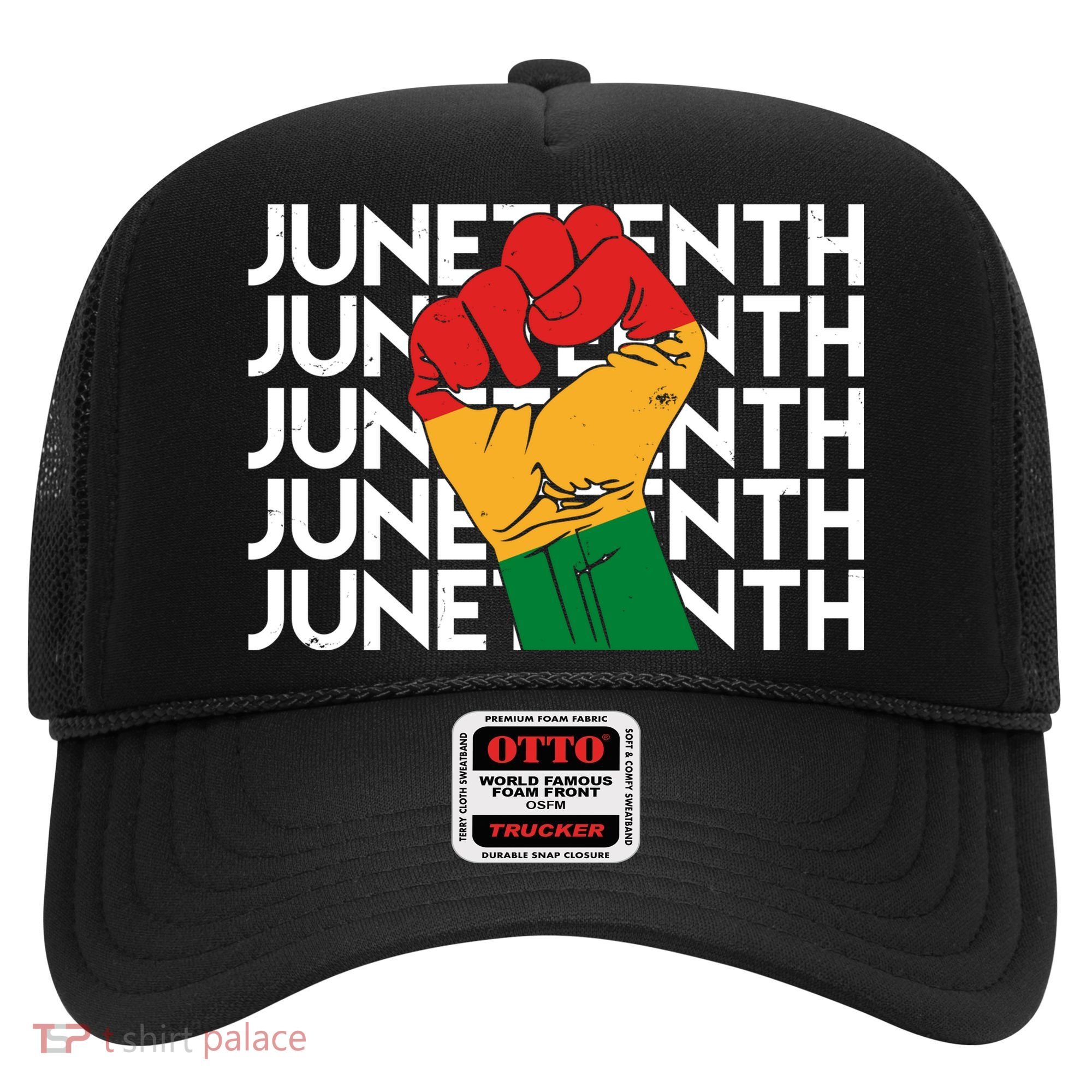 Juneteenth Fist Black Pride Hat
