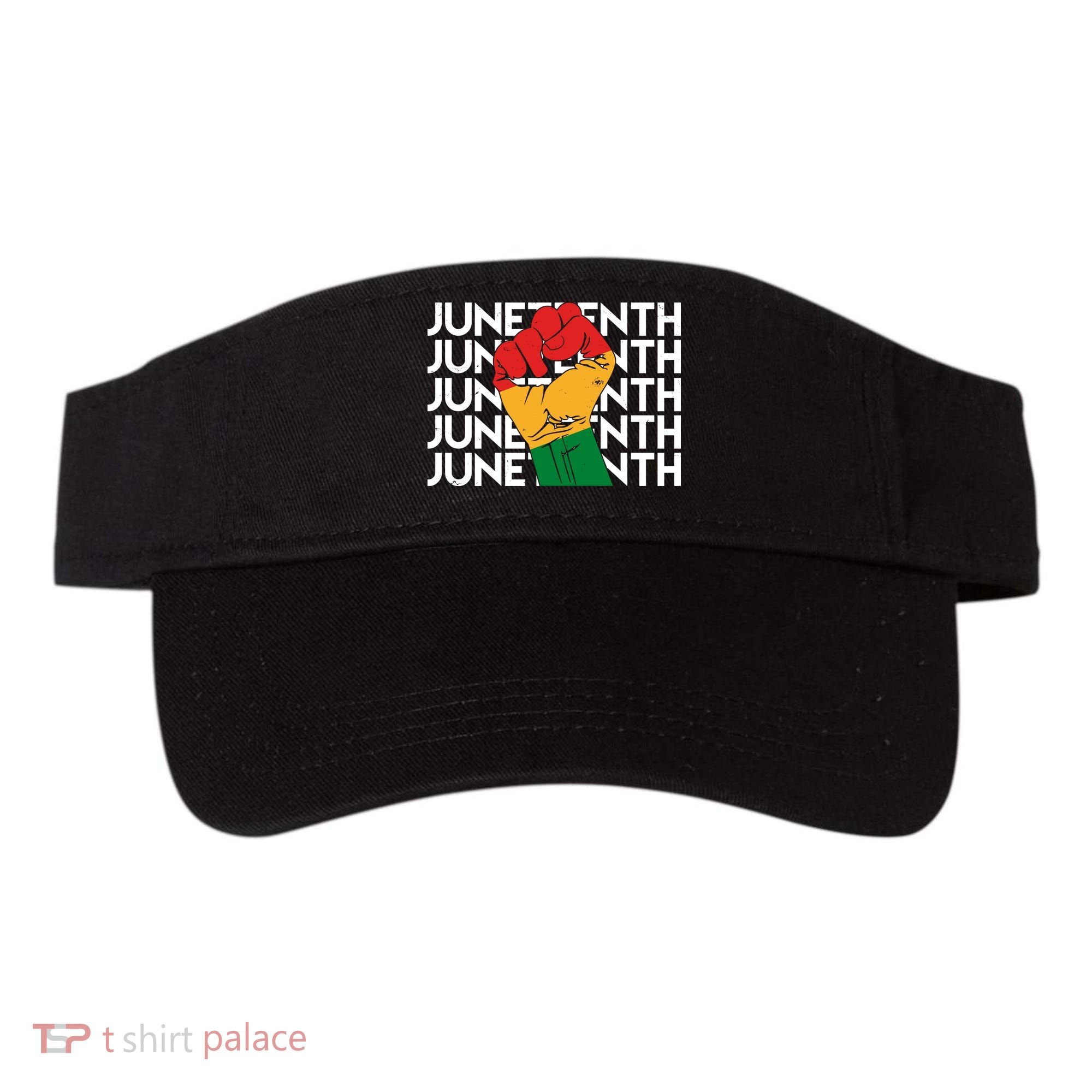 Juneteenth Fist Black Pride Visor