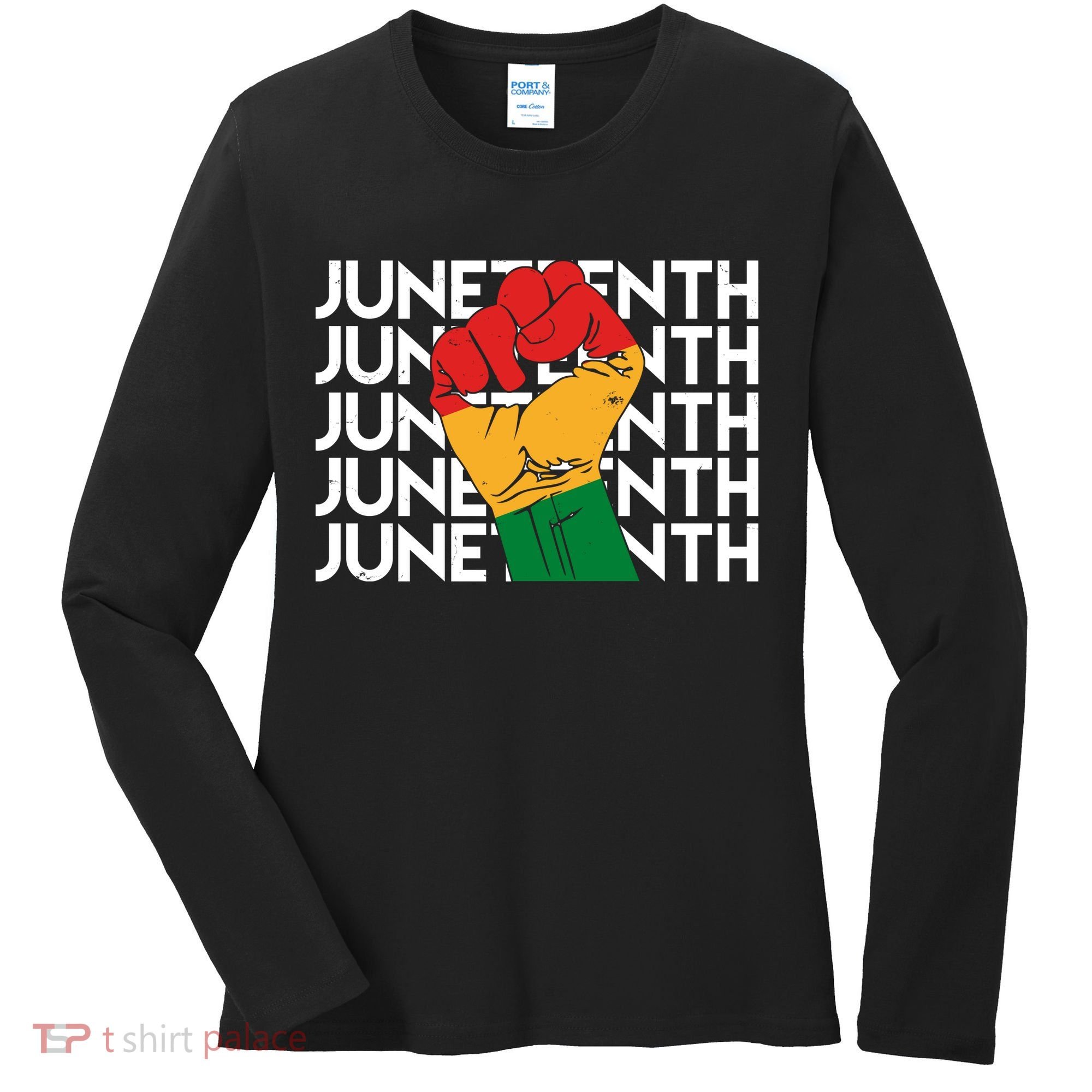 Juneteenth Fist Black Pride Women's Long Sleeve Shirt