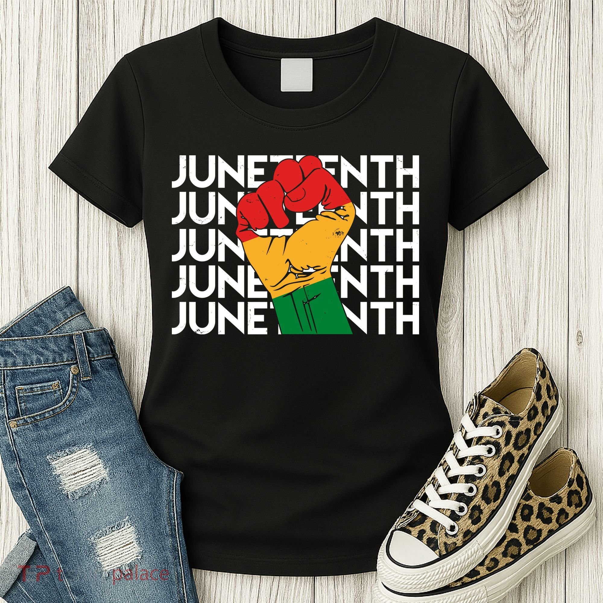 Juneteenth Fist Black Pride Women's T-Shirt