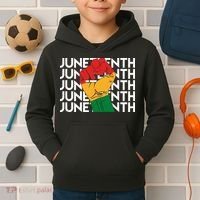 Juneteenth Fist Black Pride Kids Hoodie thumb 2